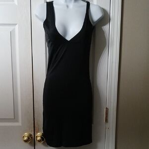 Daisy Fuentes Bust Enhancing Slimming Shapewear Slip Dress Black DF7025 Large